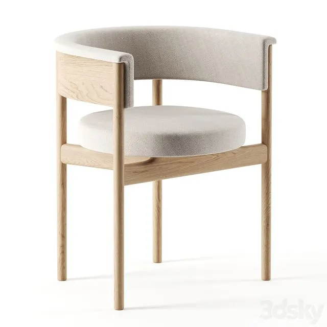 N-SC01 chair by Norm Architects for KARIMOKU CASE STUDY 3D Model