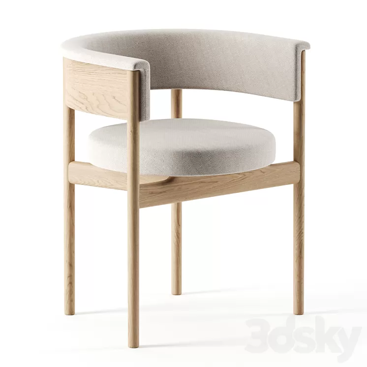 N-SC01 chair by Norm Architects for KARIMOKU CASE STUDY 3D Model