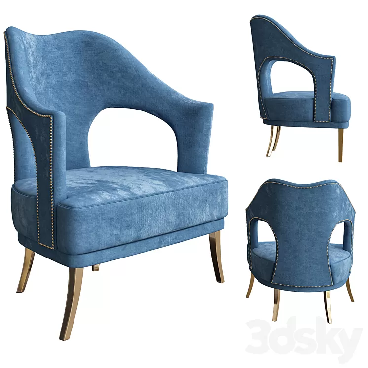 N20 armchair - Brabbu 3D Model