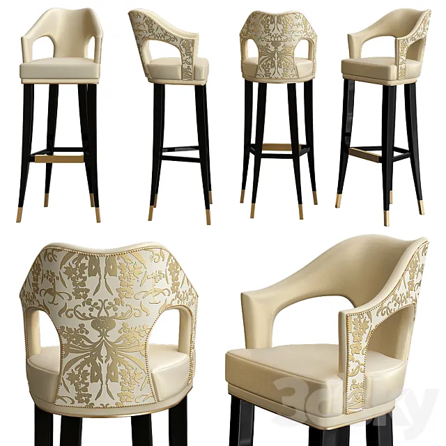 N20 bar chair bu Brabbu 3DModel
