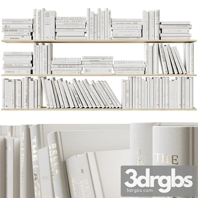Nabor Knig Books Beige 1 3D Model Free