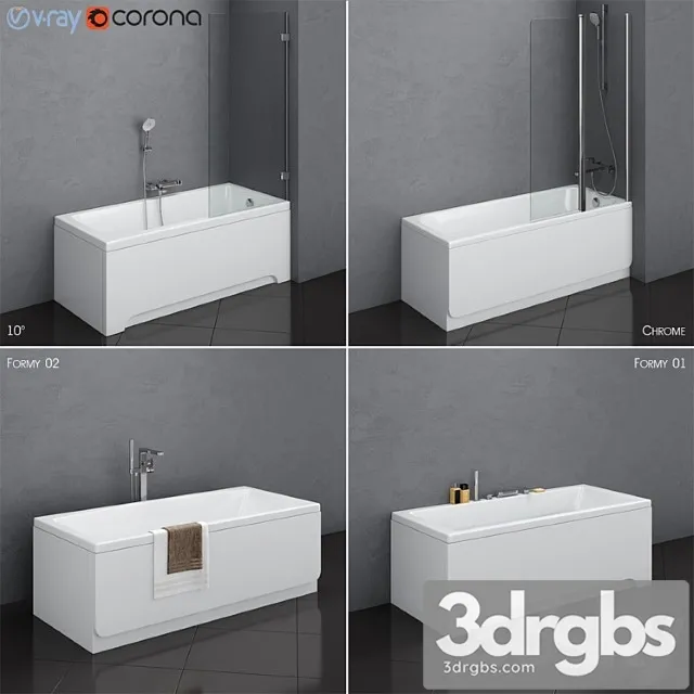 Nabor Vann Ravak Set 13 10deg Chrome Formy 01 Formy 02 3D Model Free