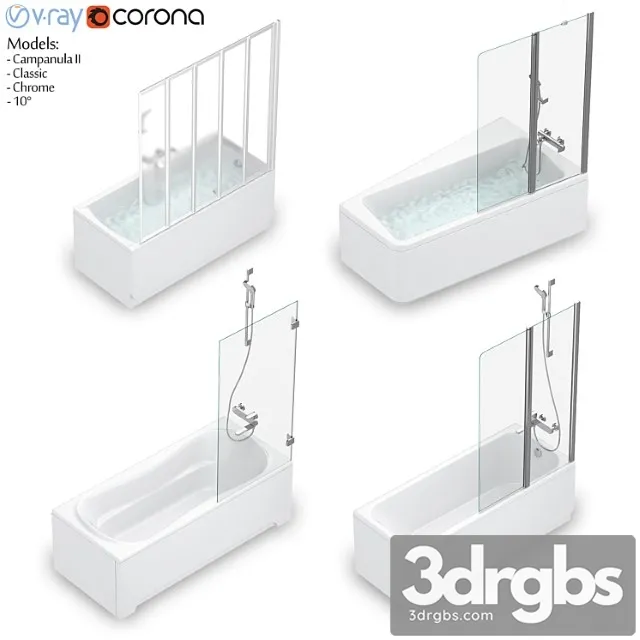 Nabor Vann Ravak Set 54 10deg Classic Chrome Campanula Ii 3D Model Free