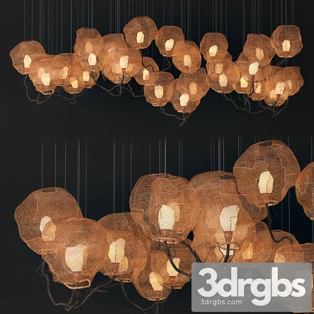 Nacho Carbonell Inside A Forest Cloud Chandelier 3D Model Download