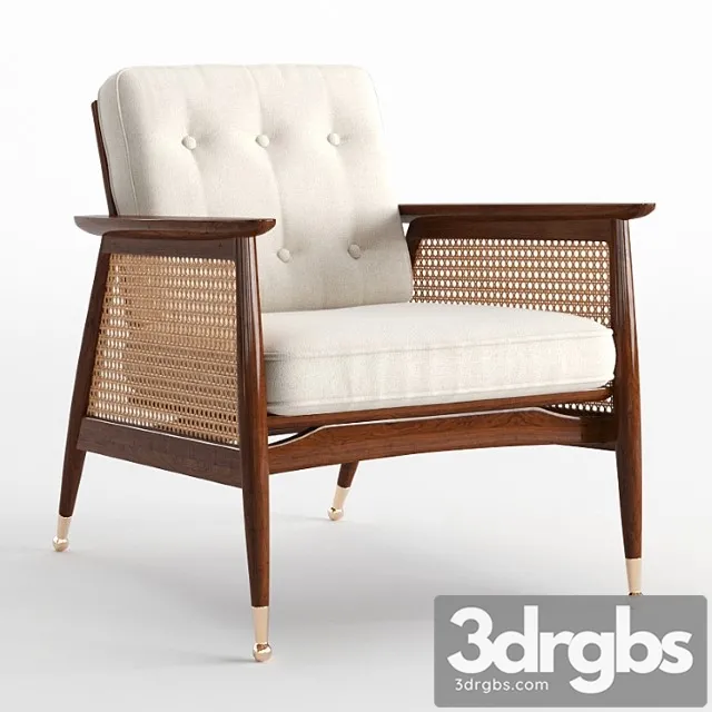 Nadia caned accent chair