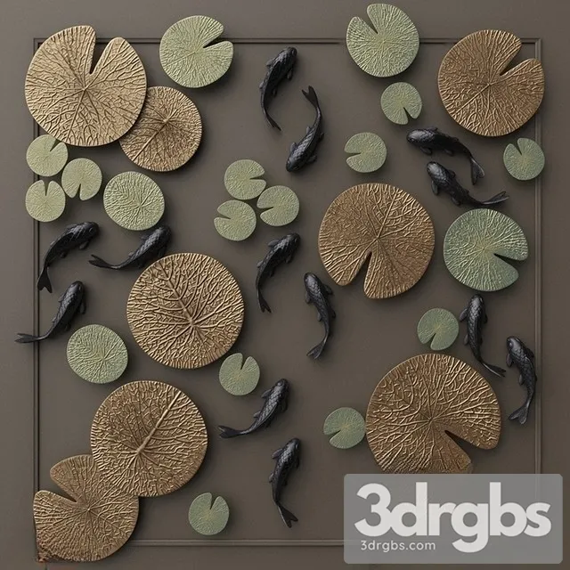 Naga Wall Decor Set 1 3D Model Free