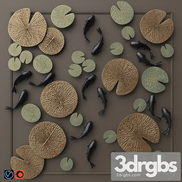 NAGA Wall Decor Set 1 3D Model Free