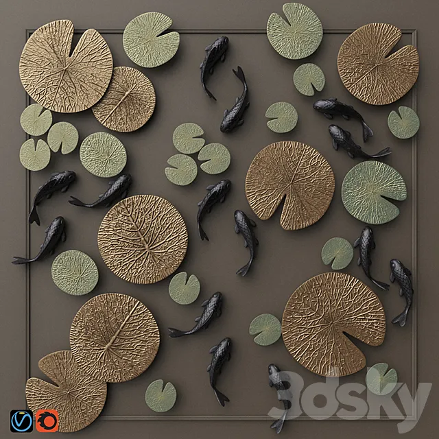 NAGA wall decor set 1 3DModel