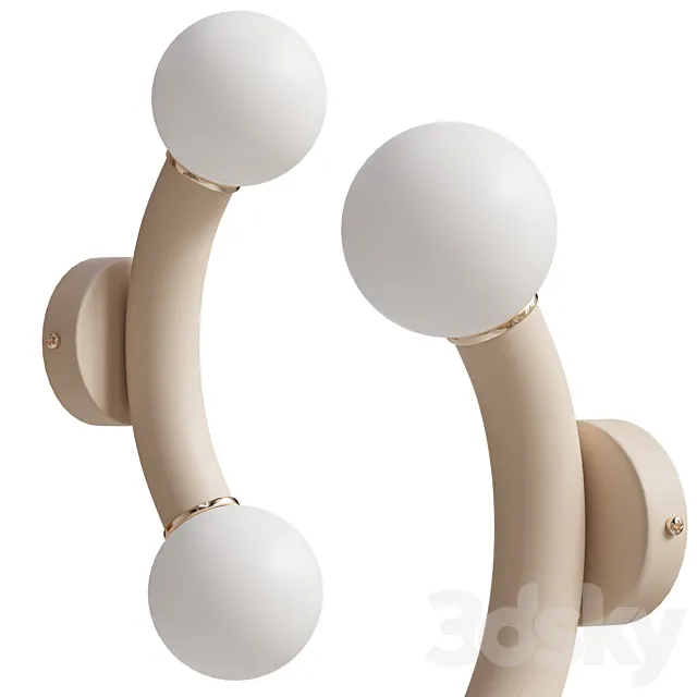 Naila Wall Light. Ivory 3DModel