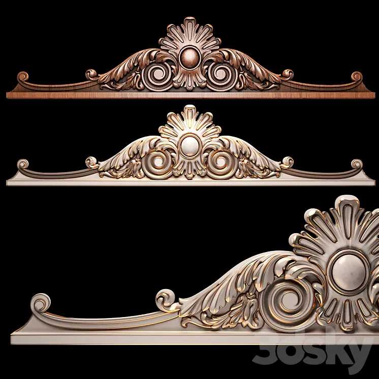 Nakladka wood 98496666 3D Model Free