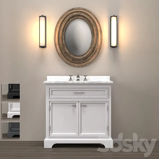 Name: 23800855 Washbasin Kent (3 colors) 3D Model
