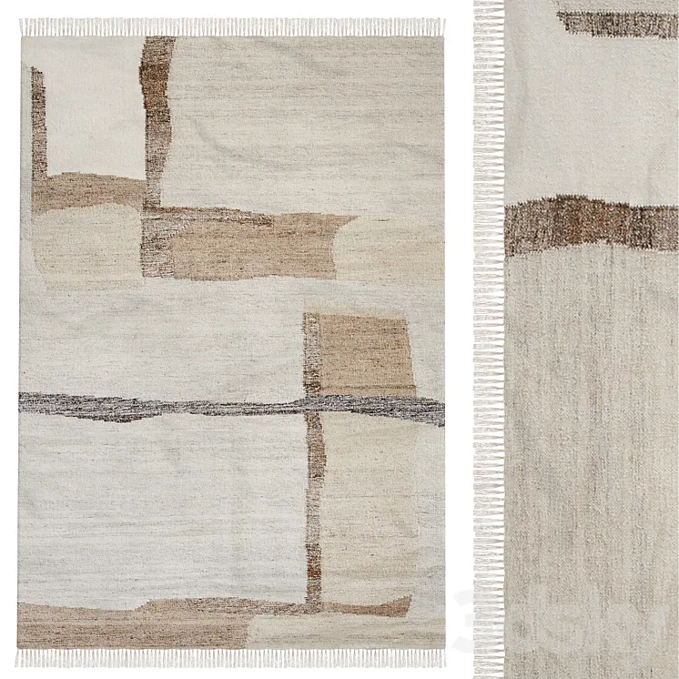 Namili wool and cotton carpet 3D Model Free