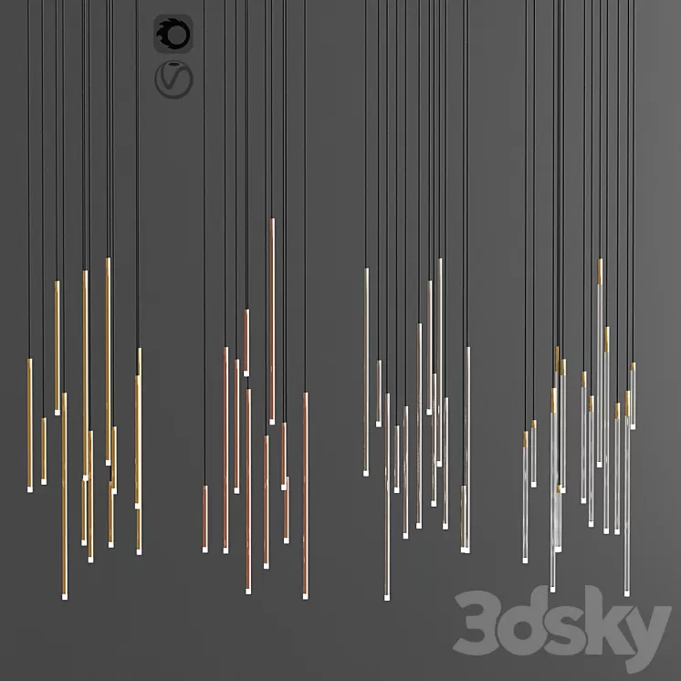Nano Tube Light Collection 3D Model