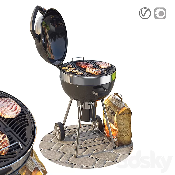 Napoleon Pro Charcoal 3D Model