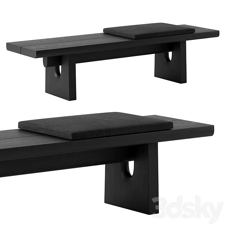 Nara Bench by Poliform 3D Model Free Download