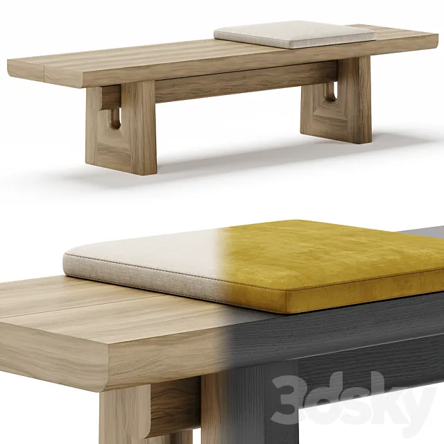 NARA bench - Poliform 3DModel