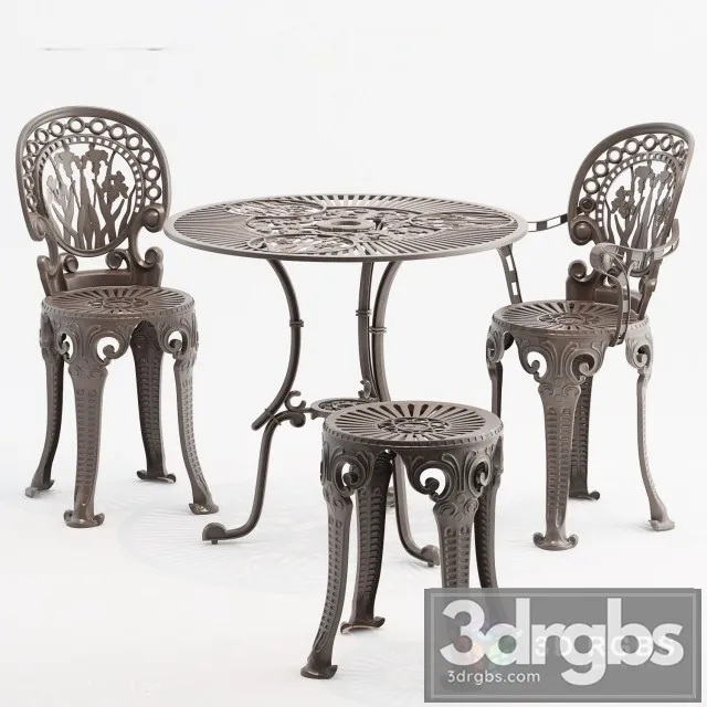 Narcisi Table and Chair 3D Model Free