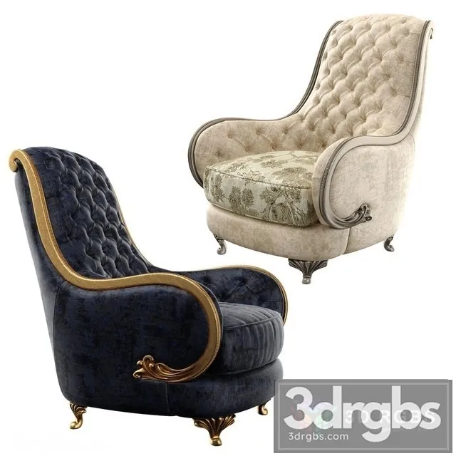 Narciso Mantellassi Armchair 3D Model Free