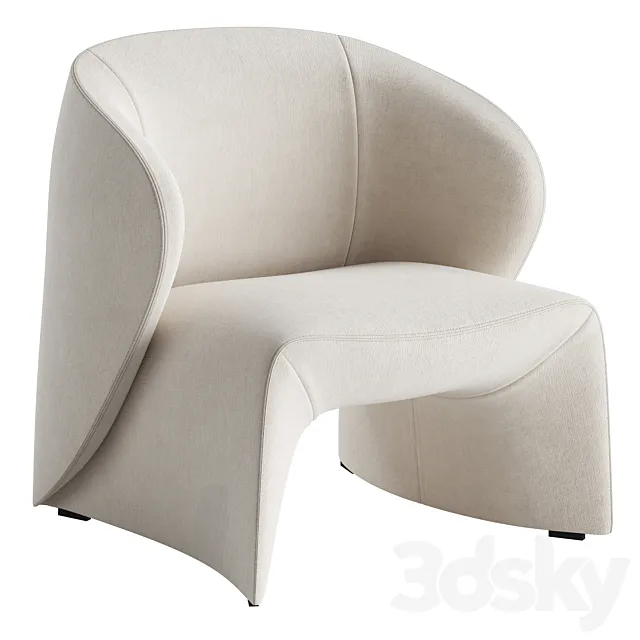 Narinari armchair by B&B Italia 3D Model