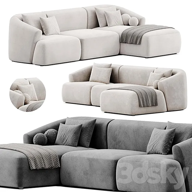 Narozna sofa By Westwing 3D Model