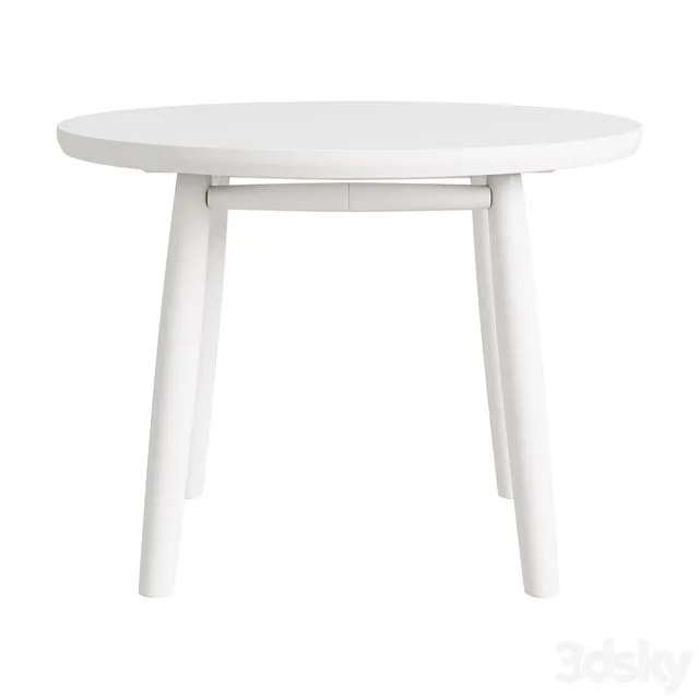 Narvik dining table round 3D Model