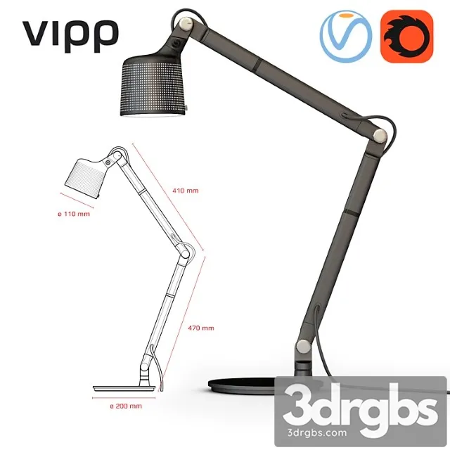 Nastol Naia Lampa Vipp 3D Model Free