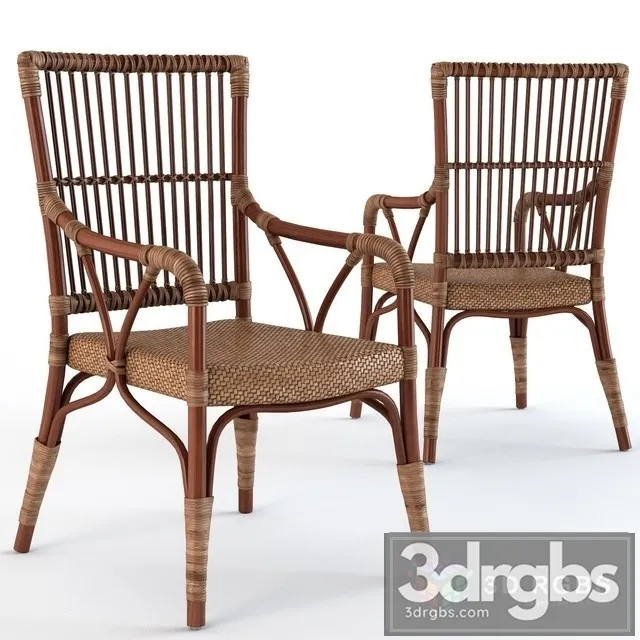 Natalia Coastal Beach Armchair 3D Model Free