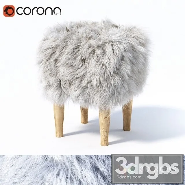 Nate Berkus Ottoman Seater 3D Model Free