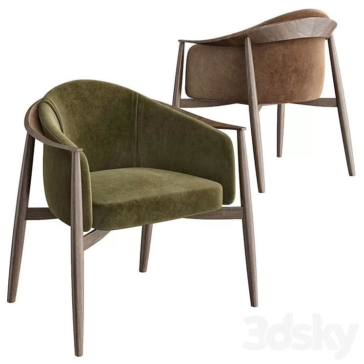 Natevo TEKTON Easy chair 3D Model