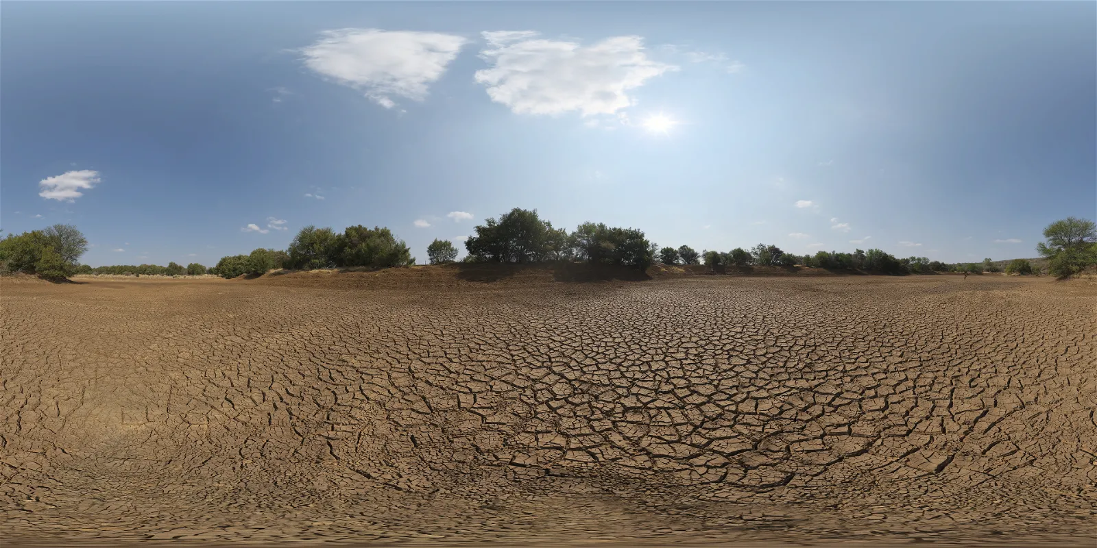 natural light - Dry Cracked Lake