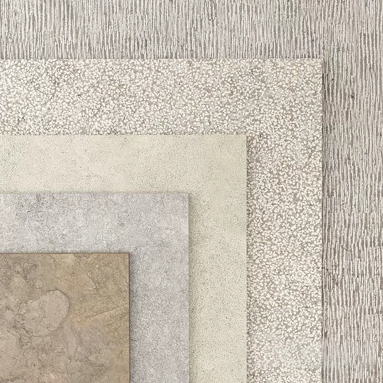 Natural stone set 05 3D Model Free