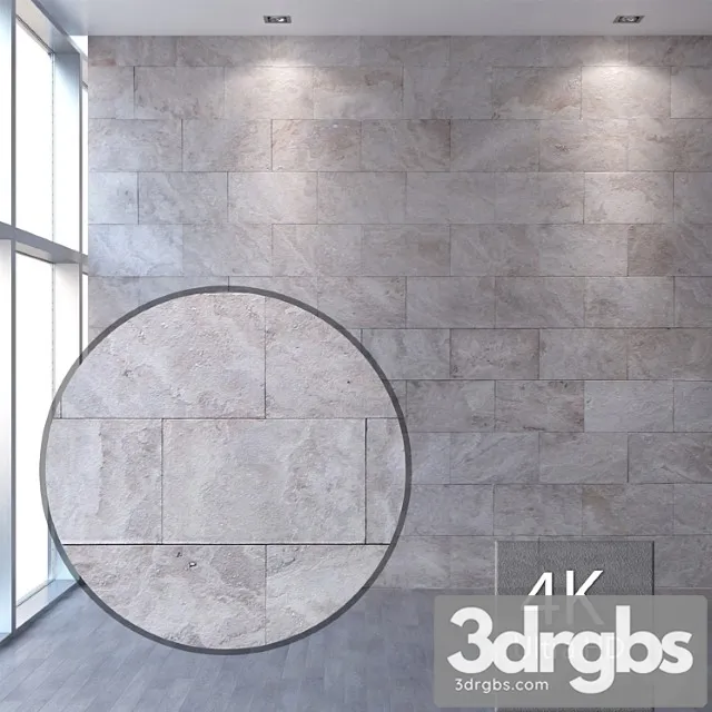 Natural stone travertine 497 3D Model Free