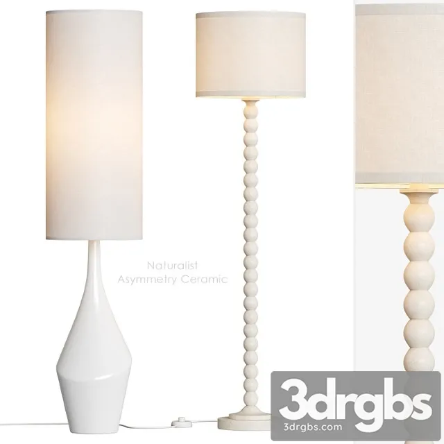 Naturalist Asymmetry Ceramic Torsher West Elm 3D Model Free