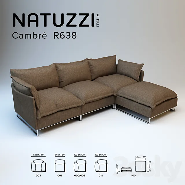 Natuzzi _ Cambre R638 3DModel