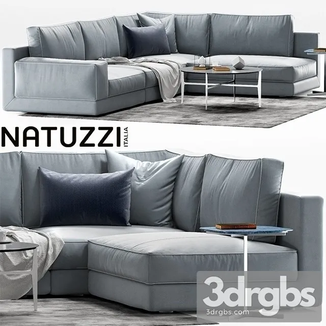 Natuzzi Agora Sofa 3D Model Free
