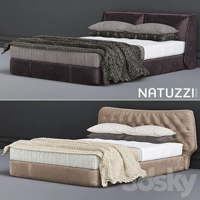 Natuzzi bedroom furniture 3DModel
