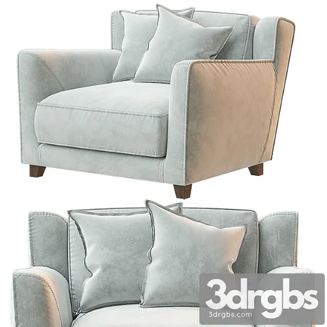 Natuzzi Bergere Longe Arm Chair 3D Model Free