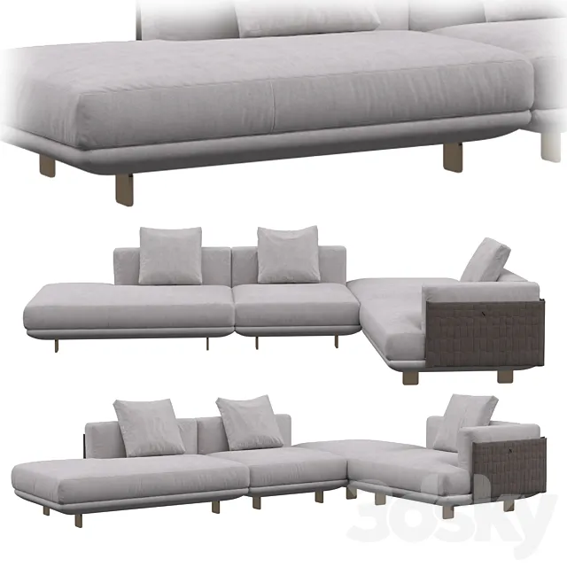 Natuzzi Campus Sofa 3DModel