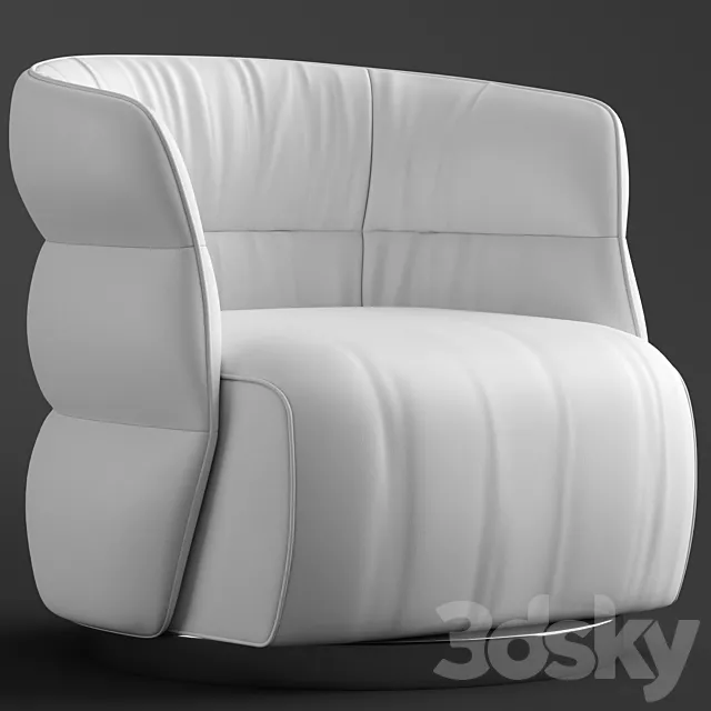 Natuzzi Couture armchair 3DModel