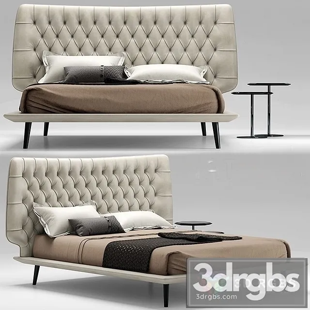 Natuzzi Dolce Vita Bed 3D Model Free
