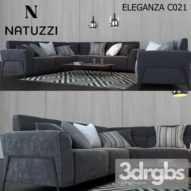 Natuzzi Eleganza C021 3D Model Free