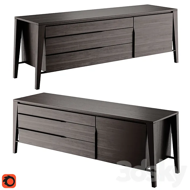 Natuzzi Euclide Sideboard 3DModel
