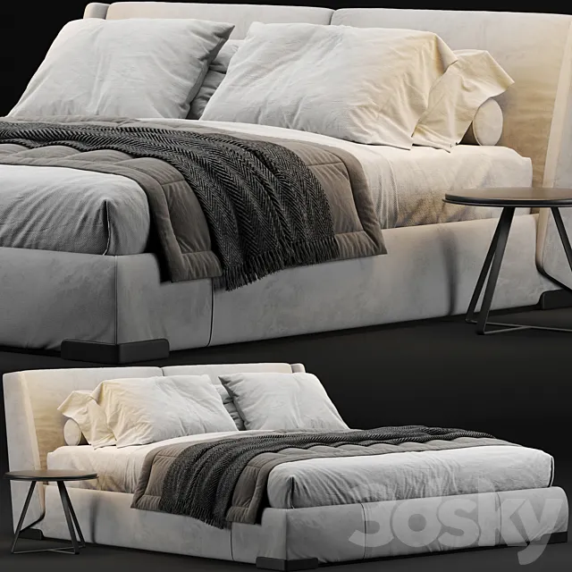 Natuzzi Fenice Bed 3D Model