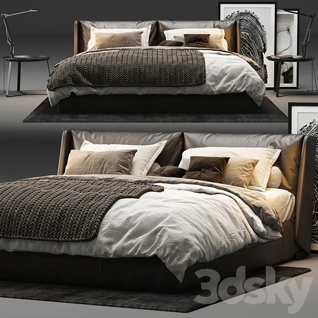Natuzzi - Fenice Bed 3D Model