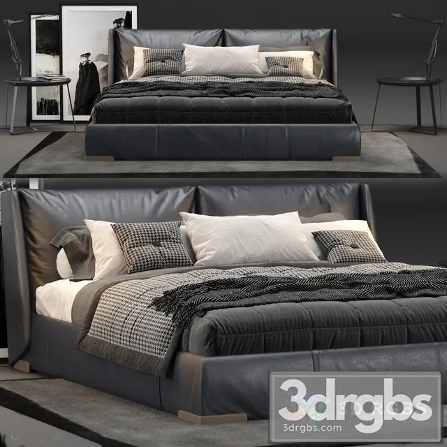 Natuzzi Fenice Bed 3D Model Free