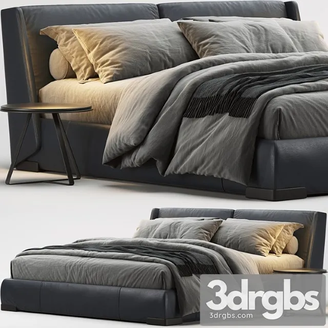 Natuzzi Fenice Bed 5 3D Model Free