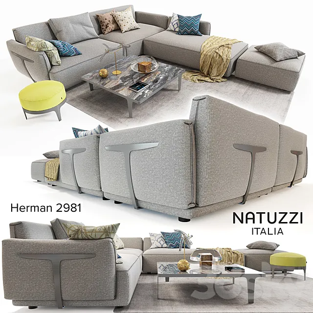 Natuzzi (Herman 2981) 3D Model