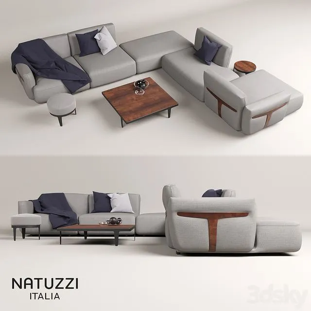 Natuzzi HERMAN sofa 3D Model