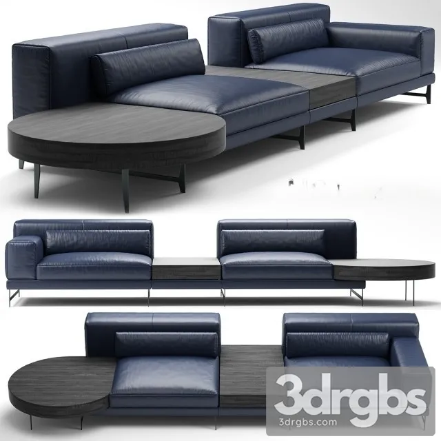 Natuzzi Ido Sofa 01 3D Model Free