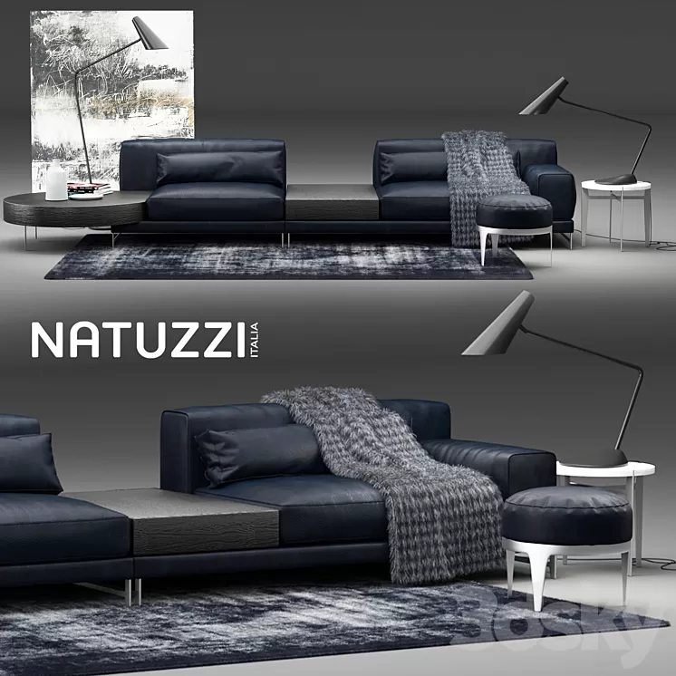 Natuzzi Ido Sofa 3D Model